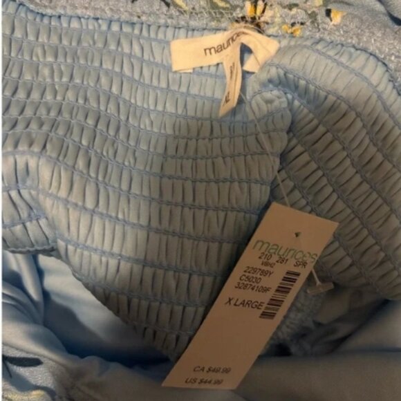 Maurices Bare Floral Dress Sleeveless Sweetheart Midi Reg XL 16/18🆕⌚📦🏃💨🚚 - Picture 8 of 14